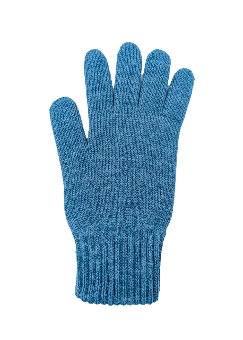 Guantes hombre género de punto color azul tejano